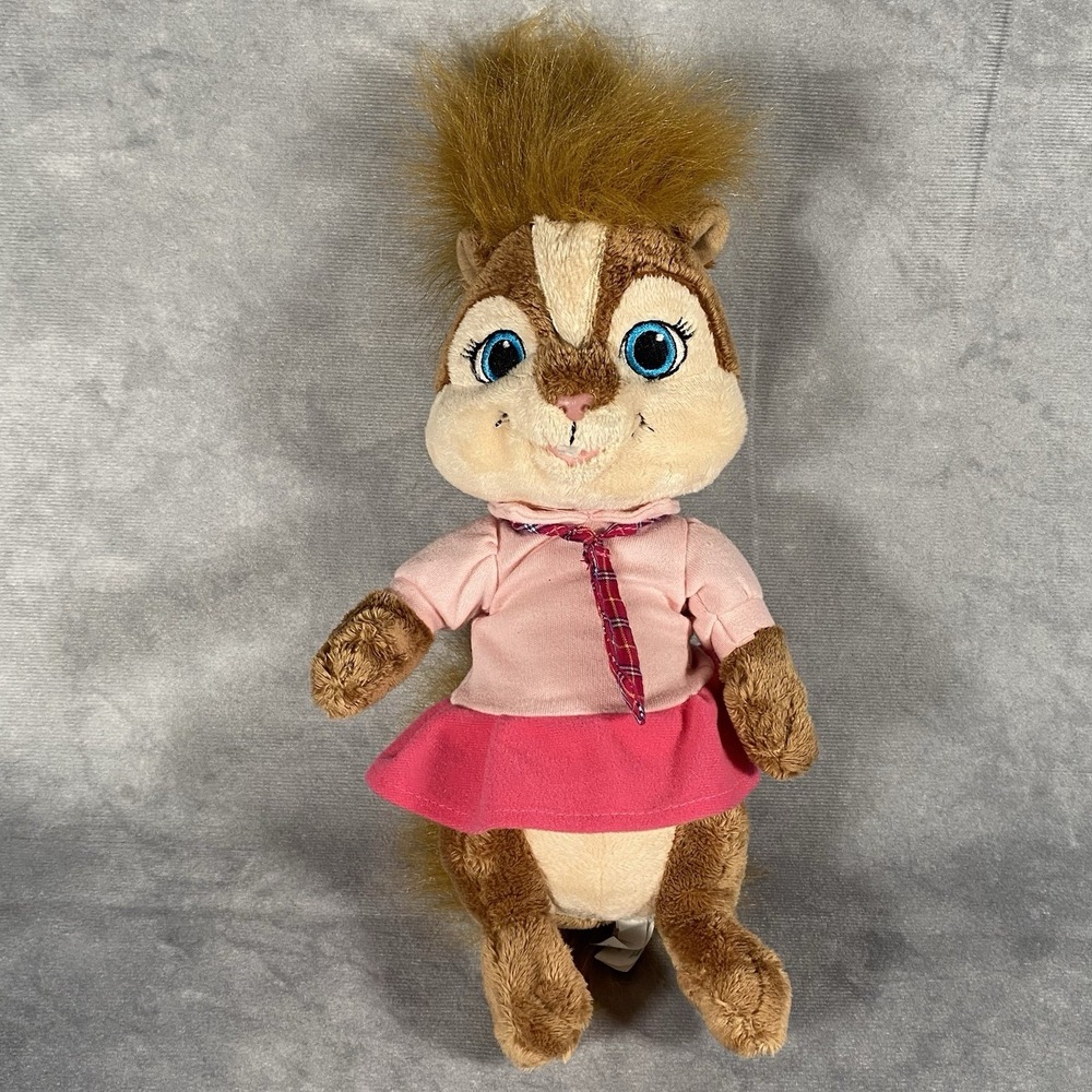 Brittany Alvin‎ & Chipmunks Chipette 11" Plush Build a Bear Pink Outfit 2009
